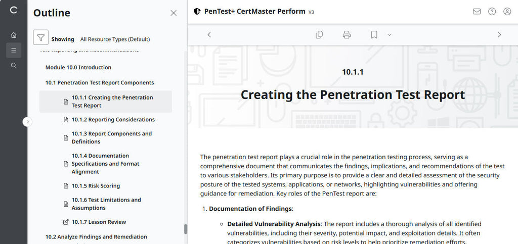 CompTIA PenTest+ PT0-003 (V3) CertMaster Perform – Pre-Configured Account | 3-Month Access | No Access Code