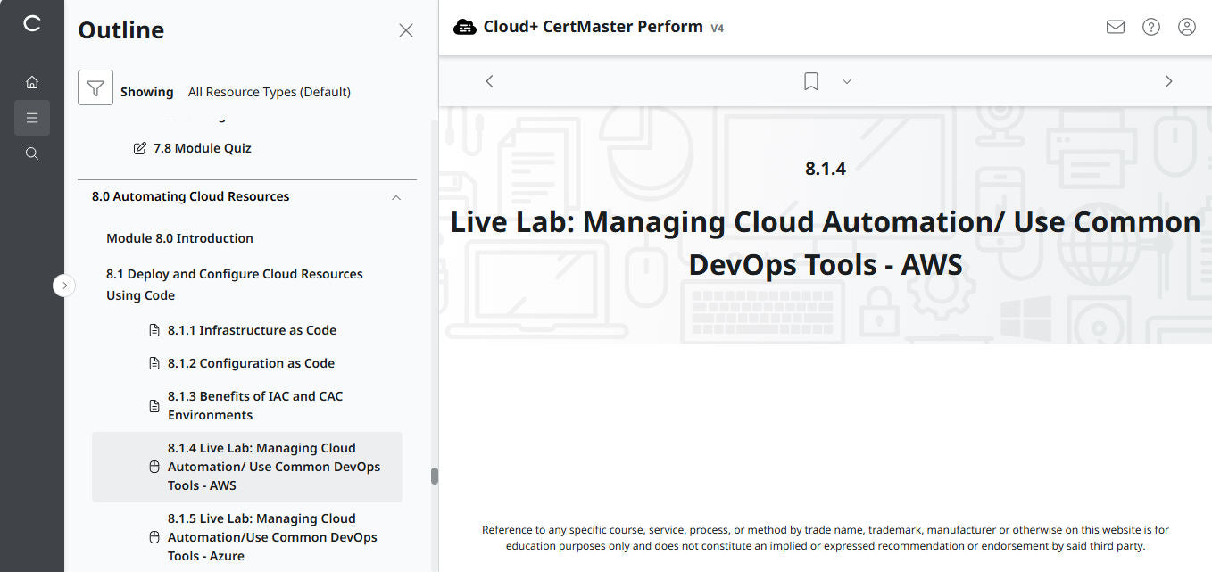 CompTIA Cloud+ CertMaster Perform (CV0-004)
