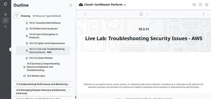 CompTIA Cloud+ CertMaster Perform (CV0-004)
